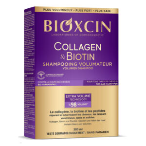 Bioxcin Collagen&Biotin Szampon wzmacniająco - odbudowujący, dodający objętości 300 ml