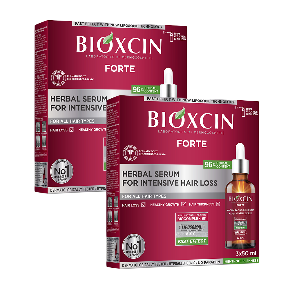 Bioxcin Forte Serum Zestaw do skóry głowy przeciw silnemu wypadaniu włosów